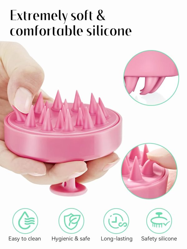 HEETA Shampoo Scalp Brush Massager Hair Growth, Scalp Scrubber with Soft - Image 3