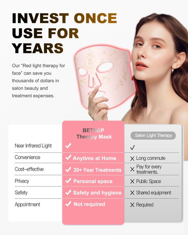 Red Light Therapy for Face,3 Modes LED Face Mask Light - Image 7