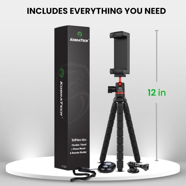 Mini Flexible Tripod for Cell Phones - iPhone Tripod Stand with Wireless - Image 7