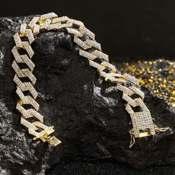 HH BLING EMPIRE Iced Out Diamond Cuban Link Chain for Men Women Silver Gold - Image 4