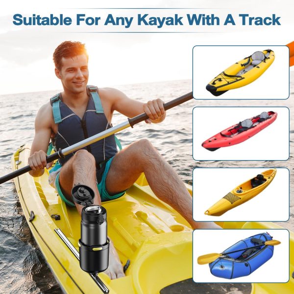 Kayak Cup Holder with Rubber Tab, Multifunctional Kayak Water Bottle Holder - Image 2