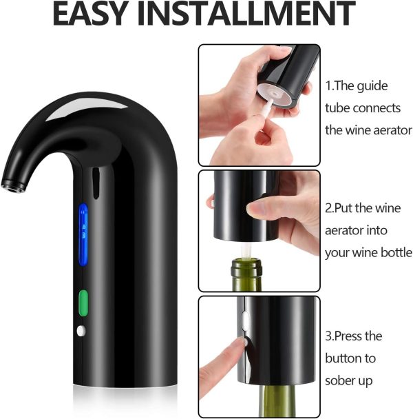 Wine Aerator Electric Wine Decanter Best Sellers One Touch Red -White Wine - Image 5