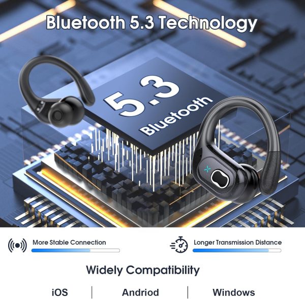 Wireless Earbuds 75hrs Bluetooth 5.3 Headphone Sport, 2024 Bluetooth - Image 4