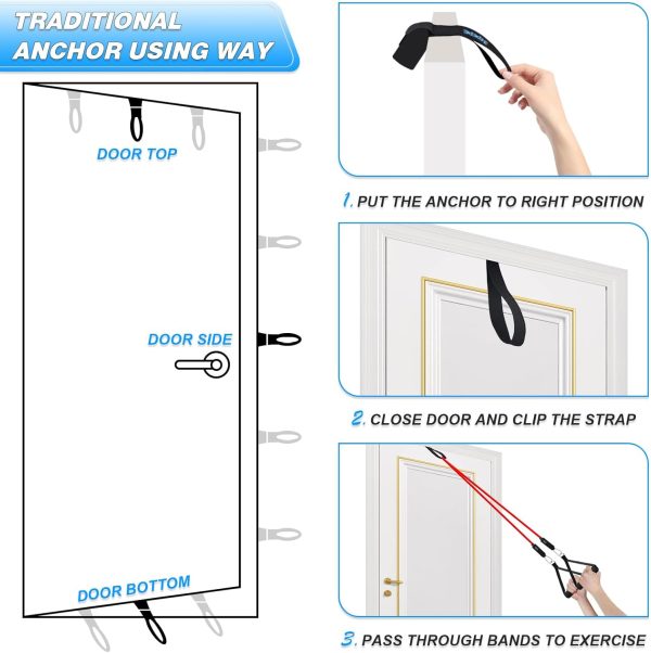 Brebebe Door Anchor Strap for Resistance Bands Exercises, Multi Point - Image 9