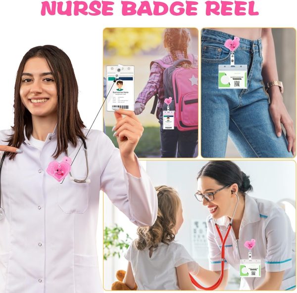 Badge Reel Holder Retractable with ID Clip for Nurse Nursing Name Tag Card - Image 7