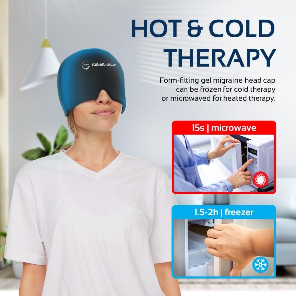 Migraine Relief Cap Ice Head Wrap Headache and Migraine Hat | Headache - Image 4