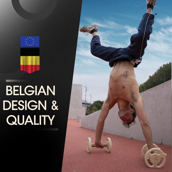 DJAK – Wooden Parallettes Push Up Bars for Calisthenics, Handstand, and - Image 4