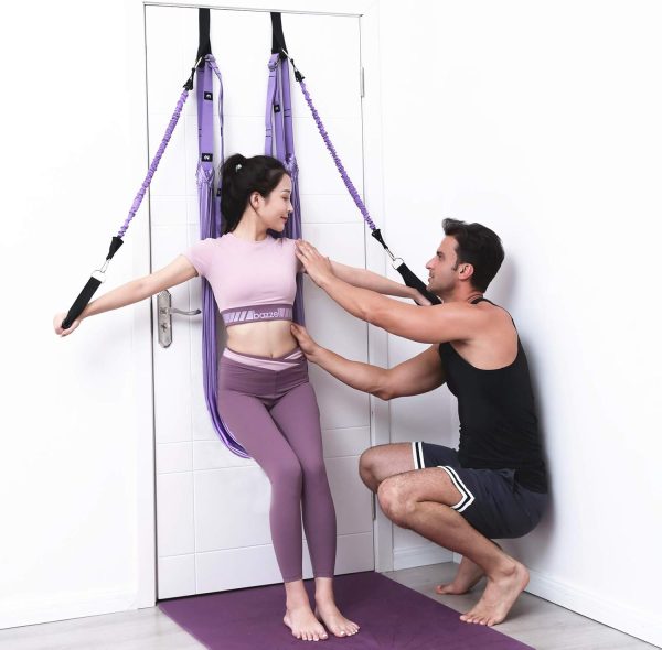 TOCO FREIDO Waist Back Leg Stretch Strap/Yoga Fitness Band, Leg Stretching - Image 4