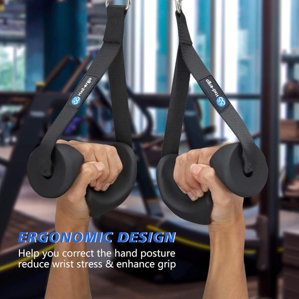 Ergonomic Exercise Handles for Cable Machine Attachments, Pilates, Strength - Image 4