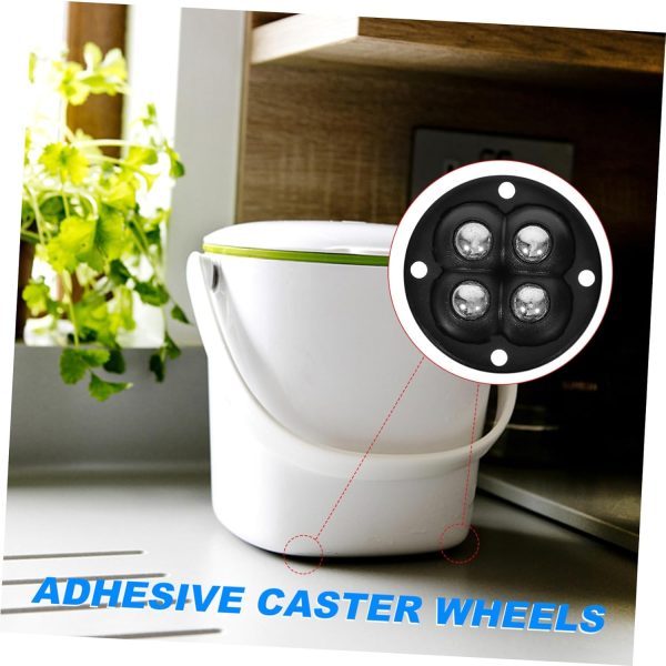 Gatuida 4sets Adhesive Universal Wheel Wheels for Office Chair Furniture - Image 6