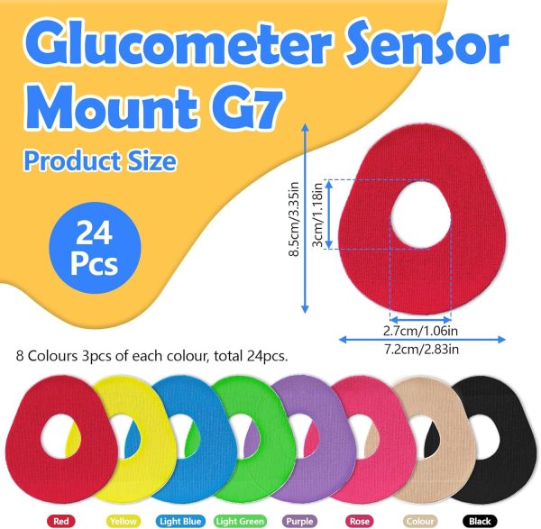 Huakaile 24 Pack G7 Adhesive Patches, Breathable Waterproof Over Patches, - Image 2