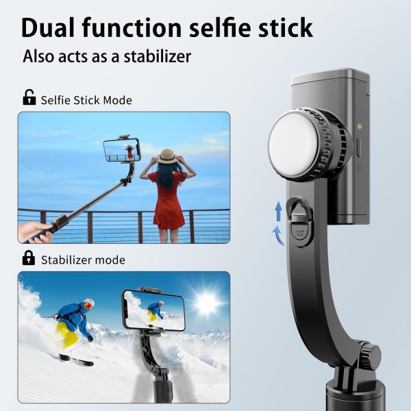 Gimbal Stabilizer for Smartphone, Phone Gimbal with Remote 1-Axis Auto - Image 4