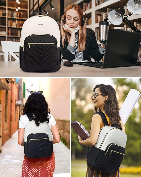 LOVEVOOK Laptop Backpack for Women, 15.6 Inch Backpack Purse, Fashion - Image 6