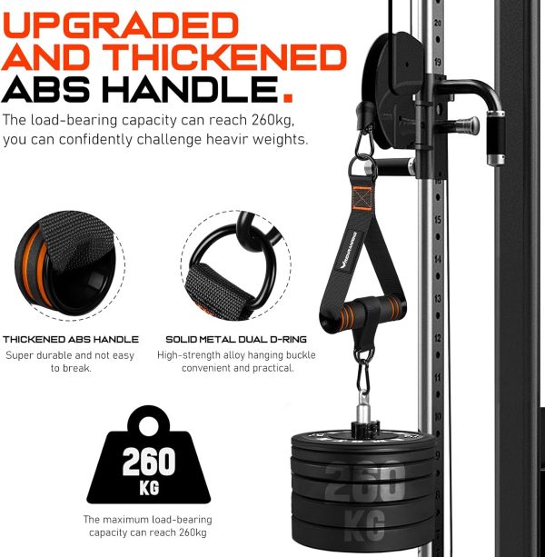RENRANRING Gym Exercise Handles, Replacement Handle Attachments for Cable - Image 3