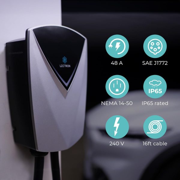 Lectron Electric Vehicle Charging Station (WiFi) 48 Amp with App Control - - Image 8