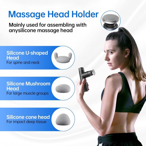 Mini Massage Gun, Percussion Deep Tissues Muscle with Heat, Portable - Image 5