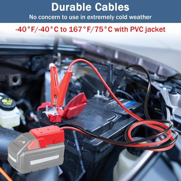 VRZSEPJumper Cable Clamps for Milwaukee M18 Battery, 18V Portable - Image 5