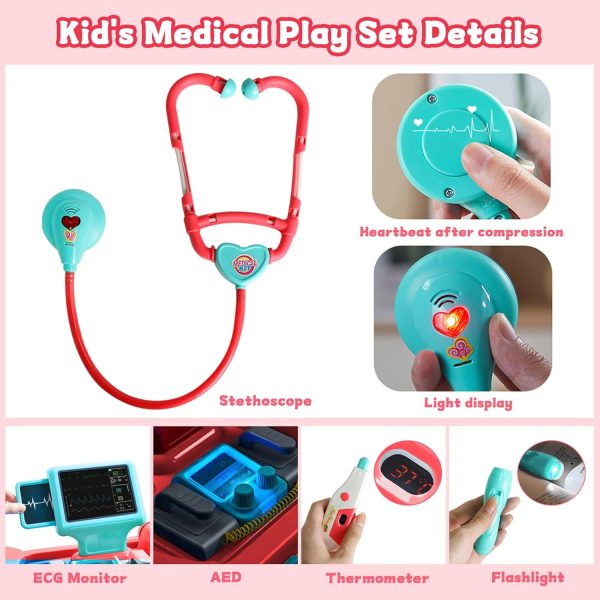 Doctor Kit for Toddlers 3-5 - Toddler Role Play Set with Costume, - Image 6