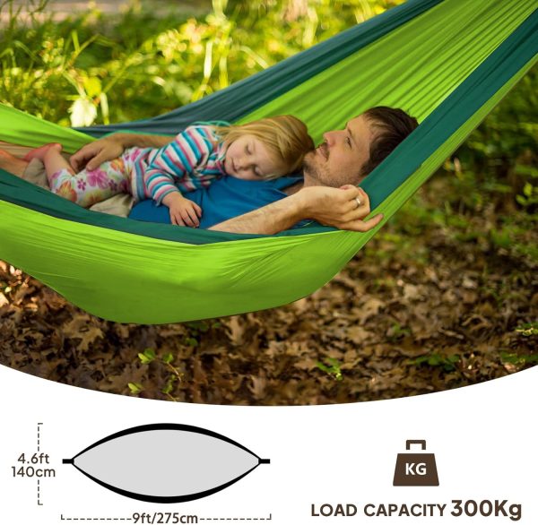Ultra-Light Travel Camping Hammock | 300kg Load Capacity,(275 x 140 cm) - Image 2