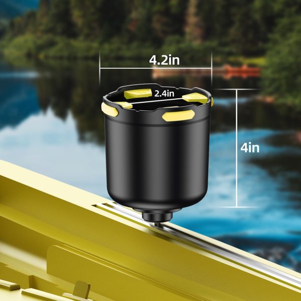 Kayak Cup Holder with Rubber Tab, Multifunctional Kayak Water Bottle Holder - Image 6
