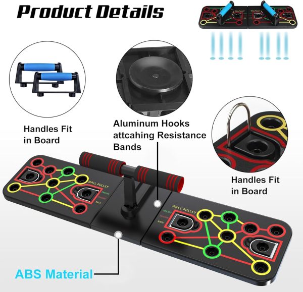 Push Up Board with Sit up Stand. Multifunctional Push Up Board with - Image 3