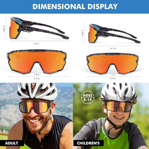 Polarized Sunglasses Cycling Glasses for Adult and Youth Men Women - Image 5