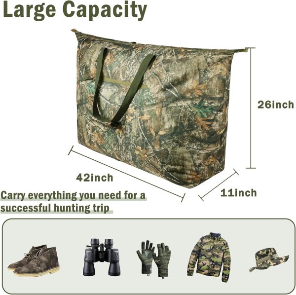 Scent Control Bag, 42 x 26 Inch Extra Large Camouflage Scent Proof Bag - Image 2
