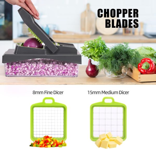 Vegetable Chopper, Cheese Slicer, Food Chopper, Veggie Chopper, Onion - Image 4