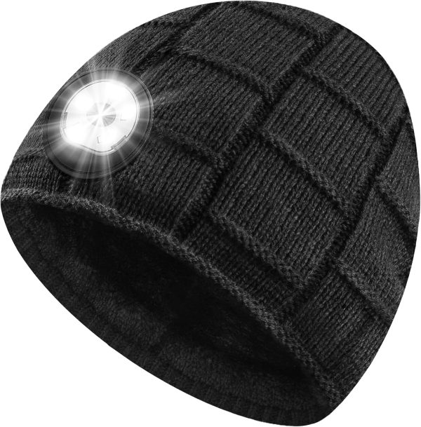 Men Gifts LED Beanie Hat with Light - Christmas Stocking Stuffers Birthday - Image 7