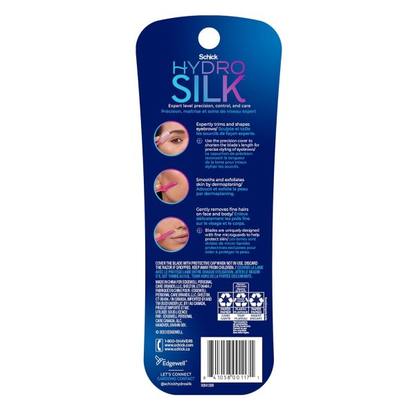 Schick Hydro Silk Touch-Up Dermaplaning Tool with Precision Cover, 3ct | - Image 9