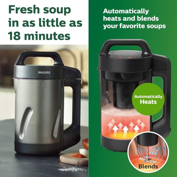 Philips Viva Collection SoupMaker, 1.2 L, Makes 2-4 servings, 6 Pre-set - Image 2