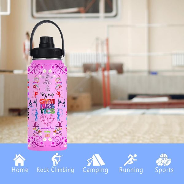 Gymnastics Water Bottle 32oz Gymnastics Stainless Steel Tumbler Gymnastics - Image 8