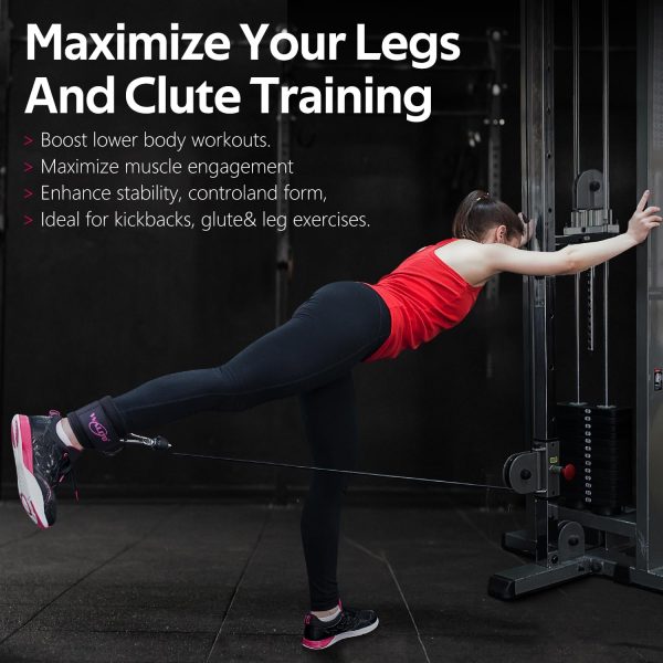 WALITO Gym Ankle Straps for Working Out - Glute Ankle Cuff Kickback Strap, - Image 6