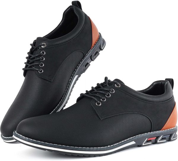 Mens Dress Shoes Casual Business Oxford Derby Orthopedic Leather Shoes - Image 6