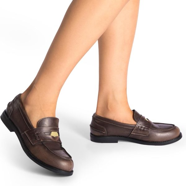 DREAM PAIRS Women's Loafers Dressy Fashion Comfortable Slip On Penny - Image 5