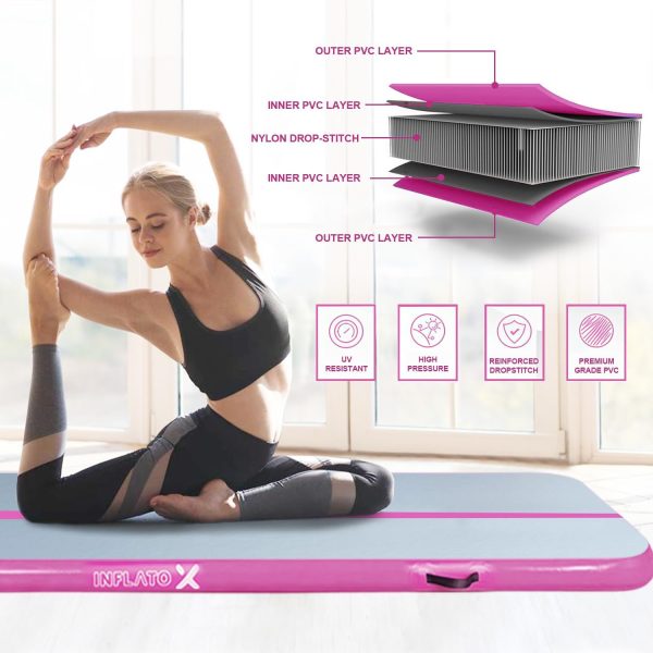 Inflatable Air Gymnastics Mat Training mat Thick tumbling mat with Electric - Image 3