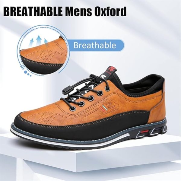 Mens Dress Shoes Casual Oxfords Lace-Up Lightweight Formal Business Shoes - Image 3