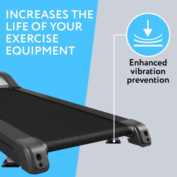 IMPRESA 6 Pack Exercise Equipment Mat 4"x 4"x 0.5" Pads - Treadmill Mat for - Image 5