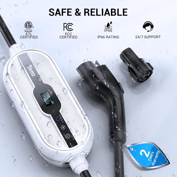 Tera Portable Electric Vehicle Charger: Level 1 & 2 EV Charger with 32 Amps - Image 5