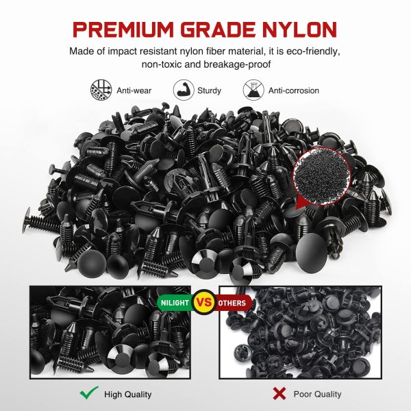 Nilight 820Pcs Car Push Retainer Clips & Auto Fasteners Assortment -36 Most - Image 4