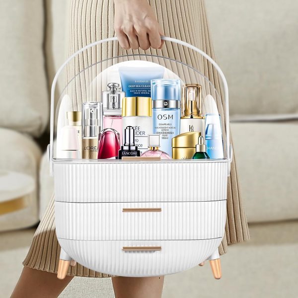Makeup organizer for vanity Skincare Organizer for Bathroom Countertop - Image 5
