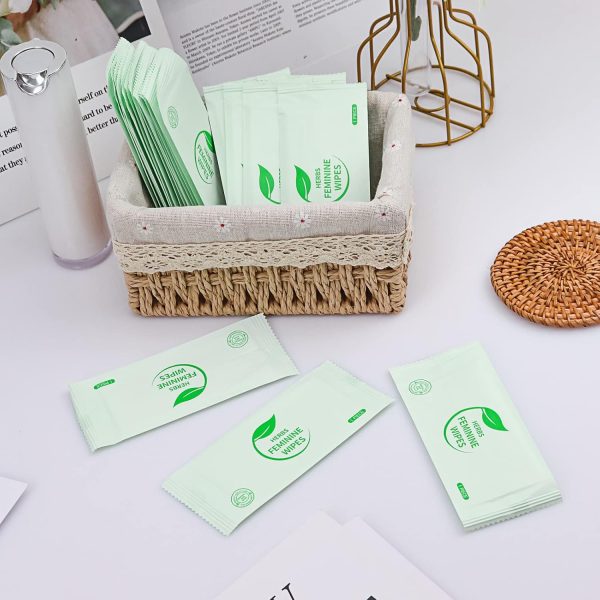 Individually Wrapped Personal Hygiene Wipes,100 Pack Feminine Wipes - Image 6