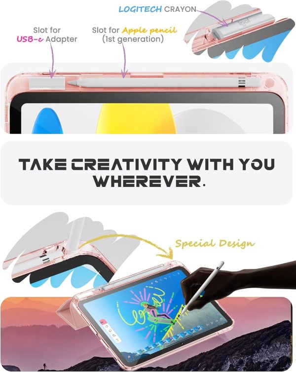 INFILAND Compatible with iPad 10th Generation Case 2022, iPad Case 10th - Image 3