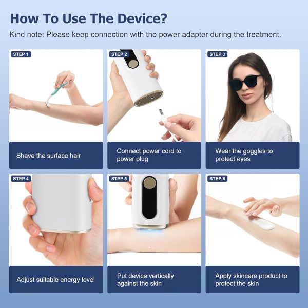 Geesoul Hair Removal Device, Permanent Ice Cooling Hair Removal Machine for - Image 6