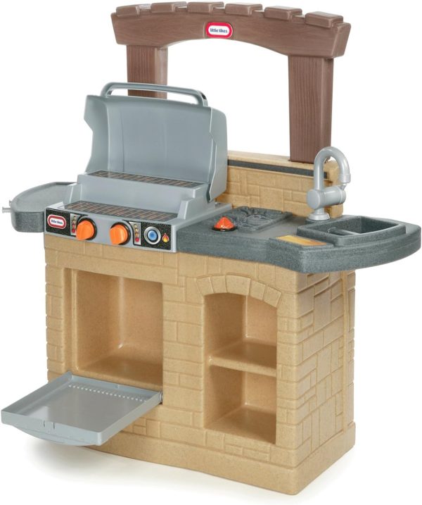 Little Tikes Cook 'n Play Outdoor BBQ , Brown - Image 2