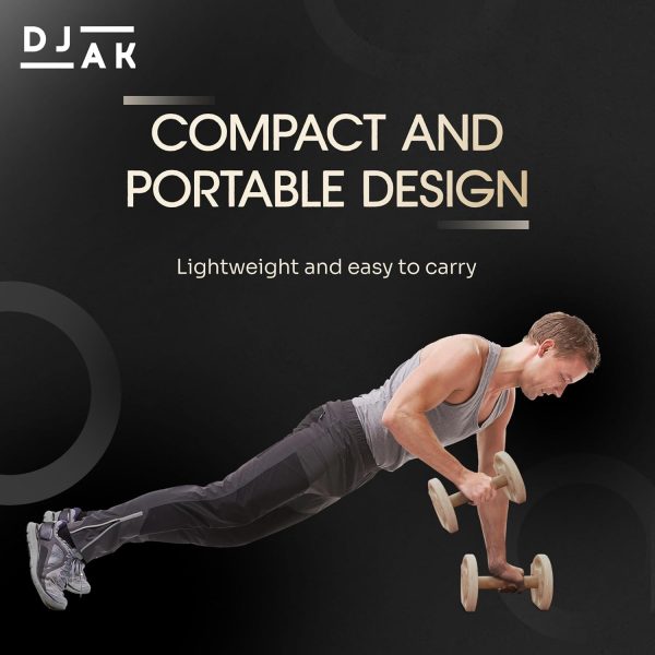 DJAK – Wooden Parallettes Push Up Bars for Calisthenics, Handstand, and - Image 7