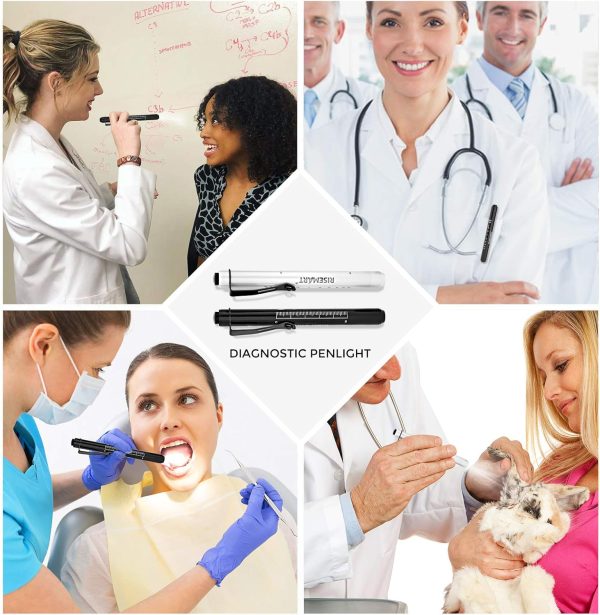 RISEMART Pen Lights for Nurses, 2 Pack Reusable Medical Light with Pupil - Image 7