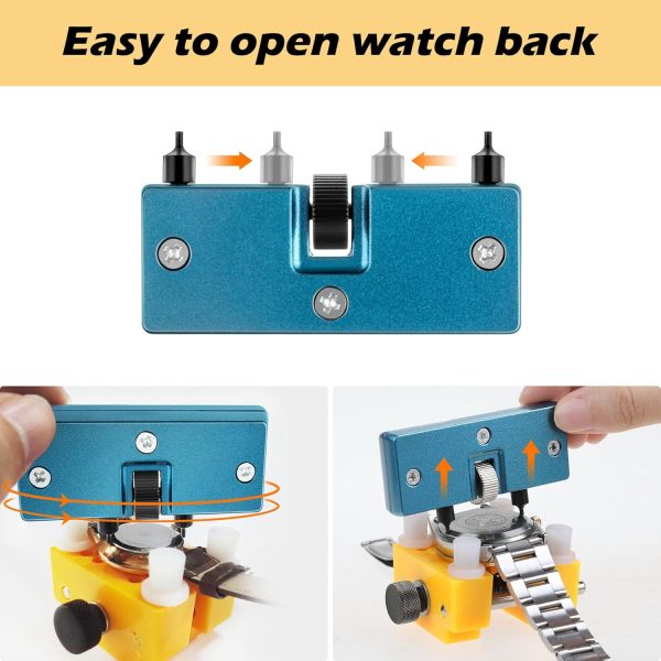 Vastar Watch Adjustable Opener Back Case Press Closer Remover Repair - Image 3