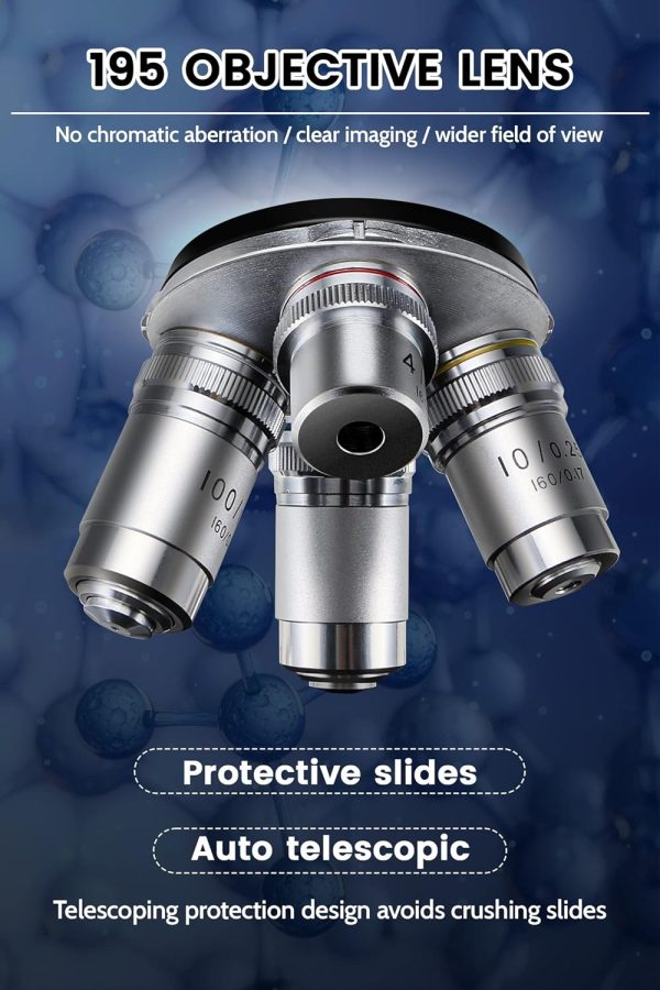 40X-5000X Compound trinocular Microscopes trinocular fo Adults, with 5.0 mp - Image 5