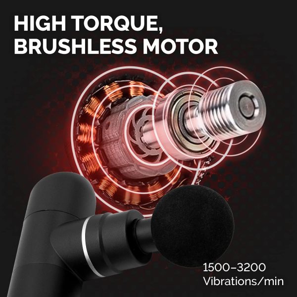 truMedic truRelief Percussive Massage Gun Massager Compact, Quiet Massage - Image 3
